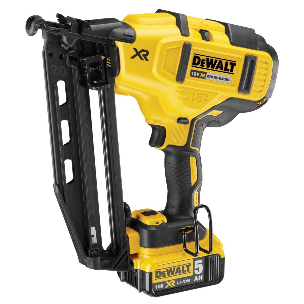 DeWALT – Clavadora inalámbrica para clavos de 63 mm, 18 V, 1 unidad, DCN660P2-QW