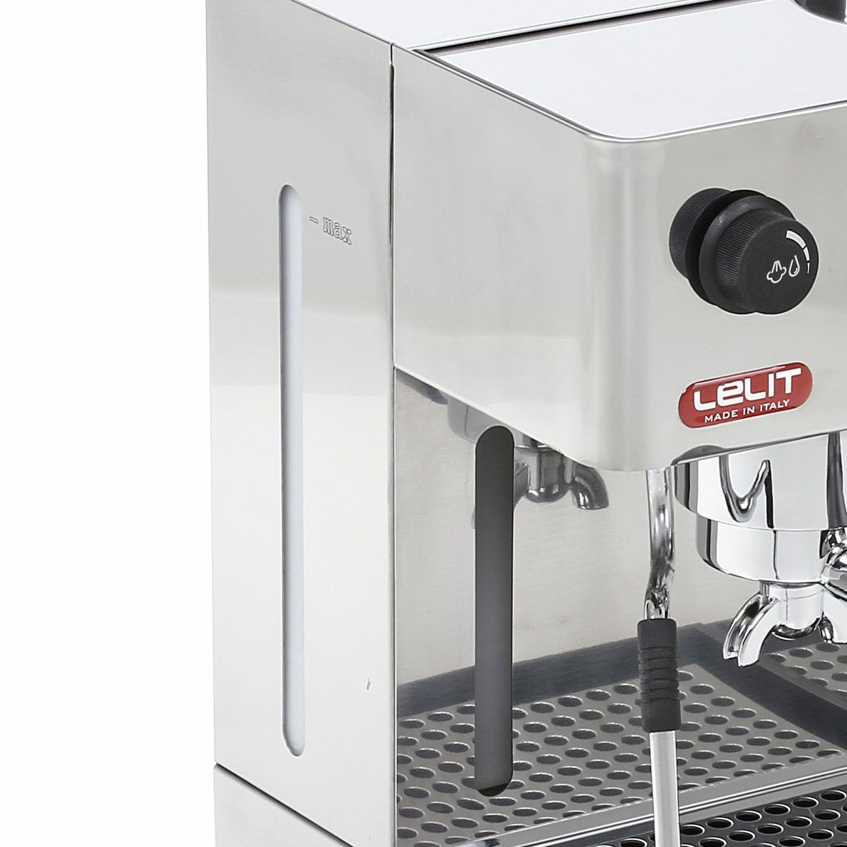 Lelit Anita Máquina de Café - Con Espumador de Leche & Molinillo Integrado - 2,7 litros - PL042EMI-2G80 - Acero Inoxidable Pulido