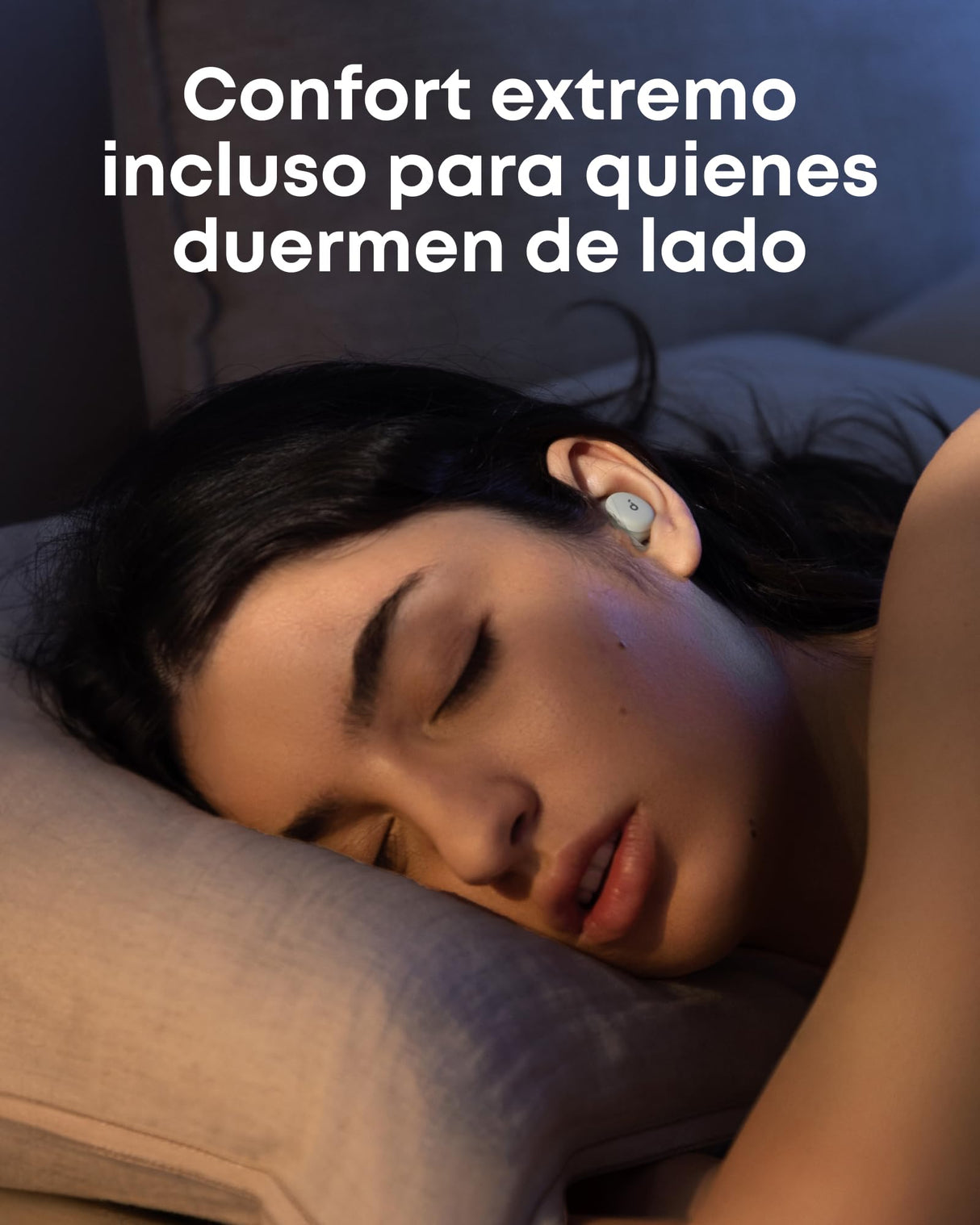 Soundcore Auriculares Sleep A30 de Anker: con Cancelación Activa de Ruido, Sistema Adaptativo para Bloquear los Ronquidos, Máxima Comodidad para Quienes Duermen de Lado y 45h de Reproducción