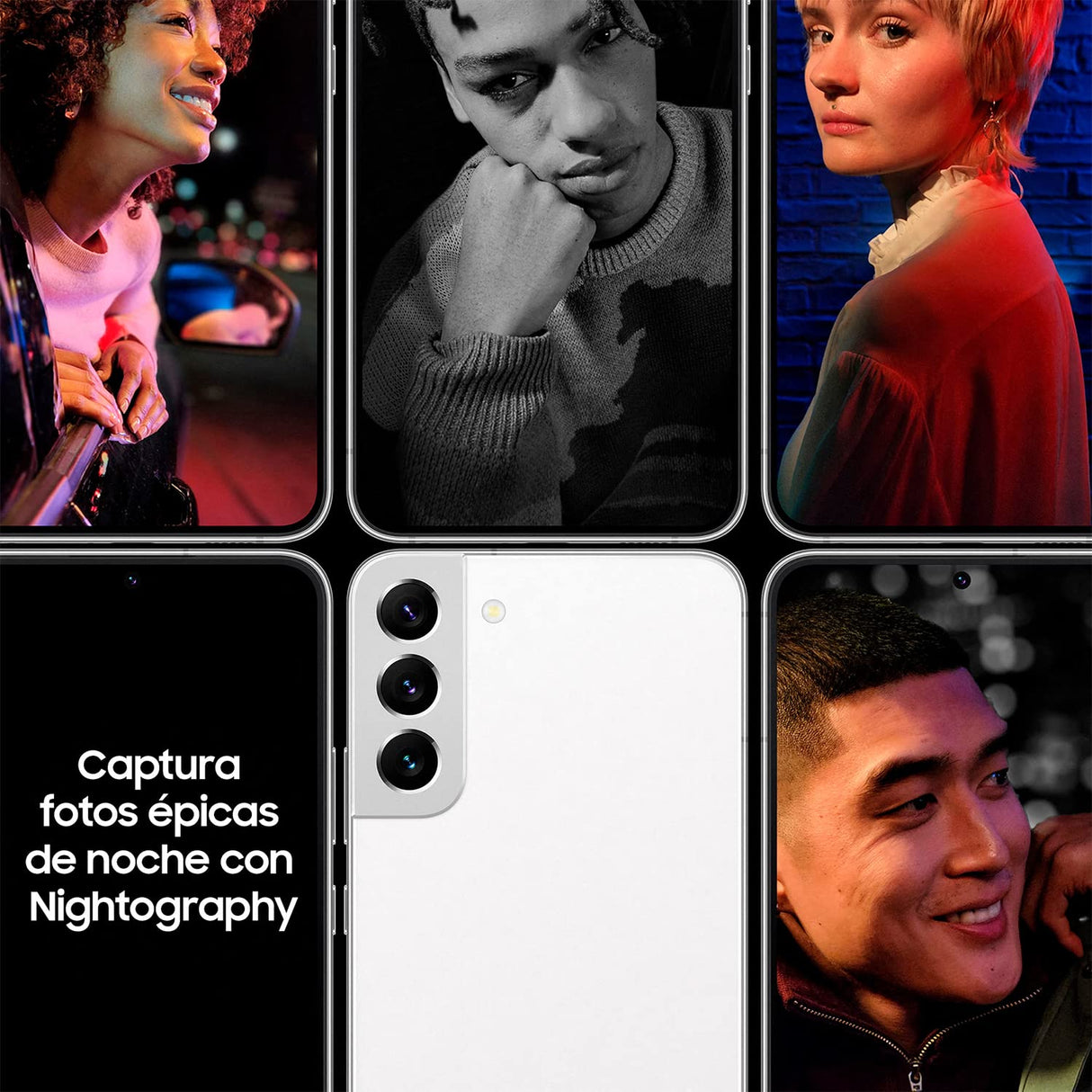 SAMSUNG Galaxy S22 5G (256 GB) + Cargador – Teléfono Móvil Libre, Smartphone Android, Color Verde (Versión Española)