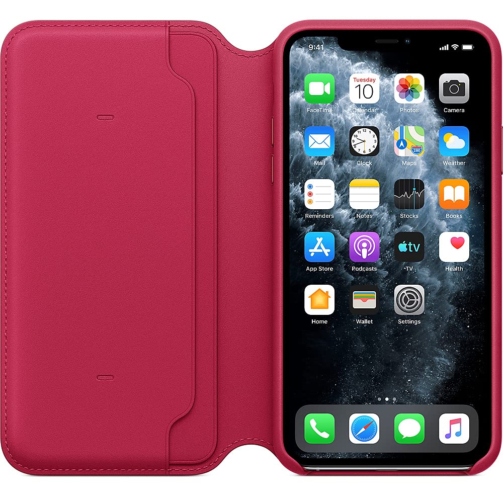 Apple Funda Leather Folio (para el iPhone 11 Pro MAX) - Frambuesa