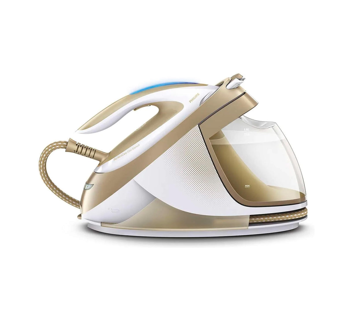 Philips GC9642/60 PerfectCare Elite Silence - Estación de planchado a vapor, 2400 W, OptimalTEMP, presión de vapor de 7,2 bares, disparo de vapor de 490 g