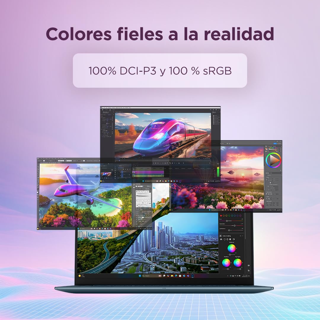 Lenovo Yoga Slim 7 Gen 11 – Ordenador Portátil IA 14'' OLED (AMD Ryzen AI 7 445, 32GB RAM, 1TB SSD, USB-C, Windows11 Home, Copilot+ PC) QWERTY Español, Tidal Teal