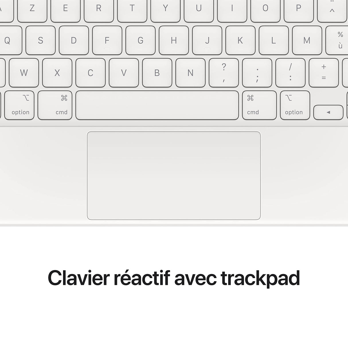Apple Magic Keyboard (para el 12.9-Inch iPad Pro - 5.ª generación) - Francés - en Blanco