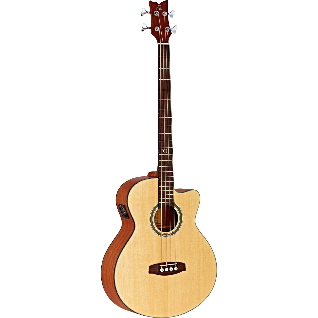 ORTEGA Acoustic Bass 4-String Deep Series 5 Tapa de abeto macizo Sapele D538-4