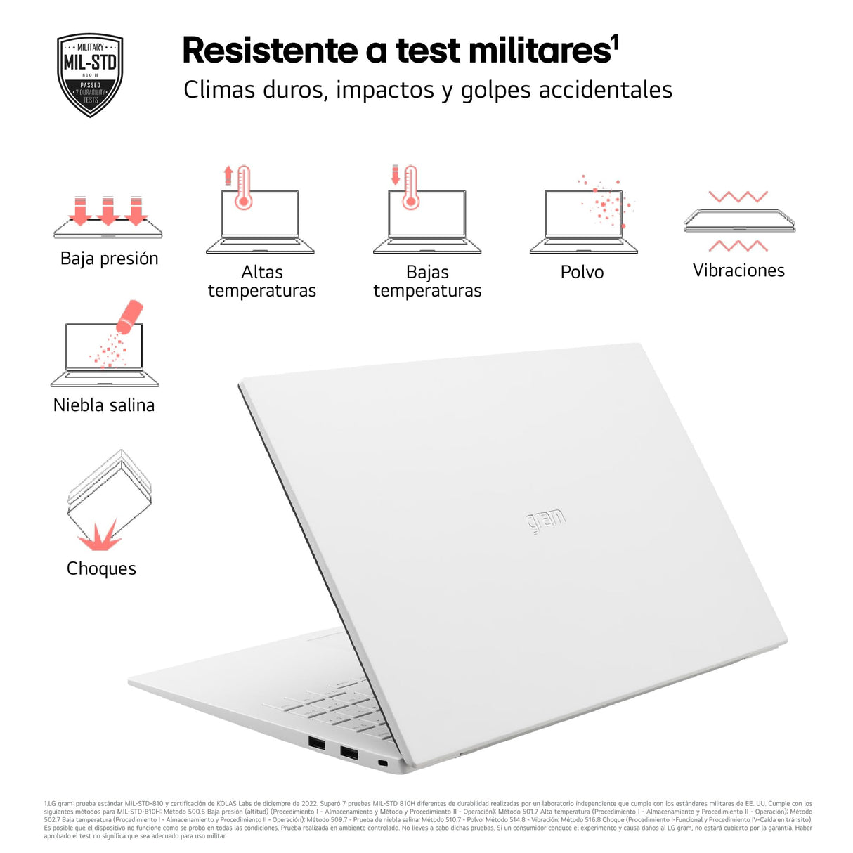 LG gram 15Z90S-G.AD87B - Portátil Ultraligero de 39.6 cm (15.6"), Panel IPS, Intel Core Ultra 7, 32 GB RAM, 1TB SSD, 1290 g, batería hasta 23 h, W11 Home, Blanco, Teclado QWERTY Español