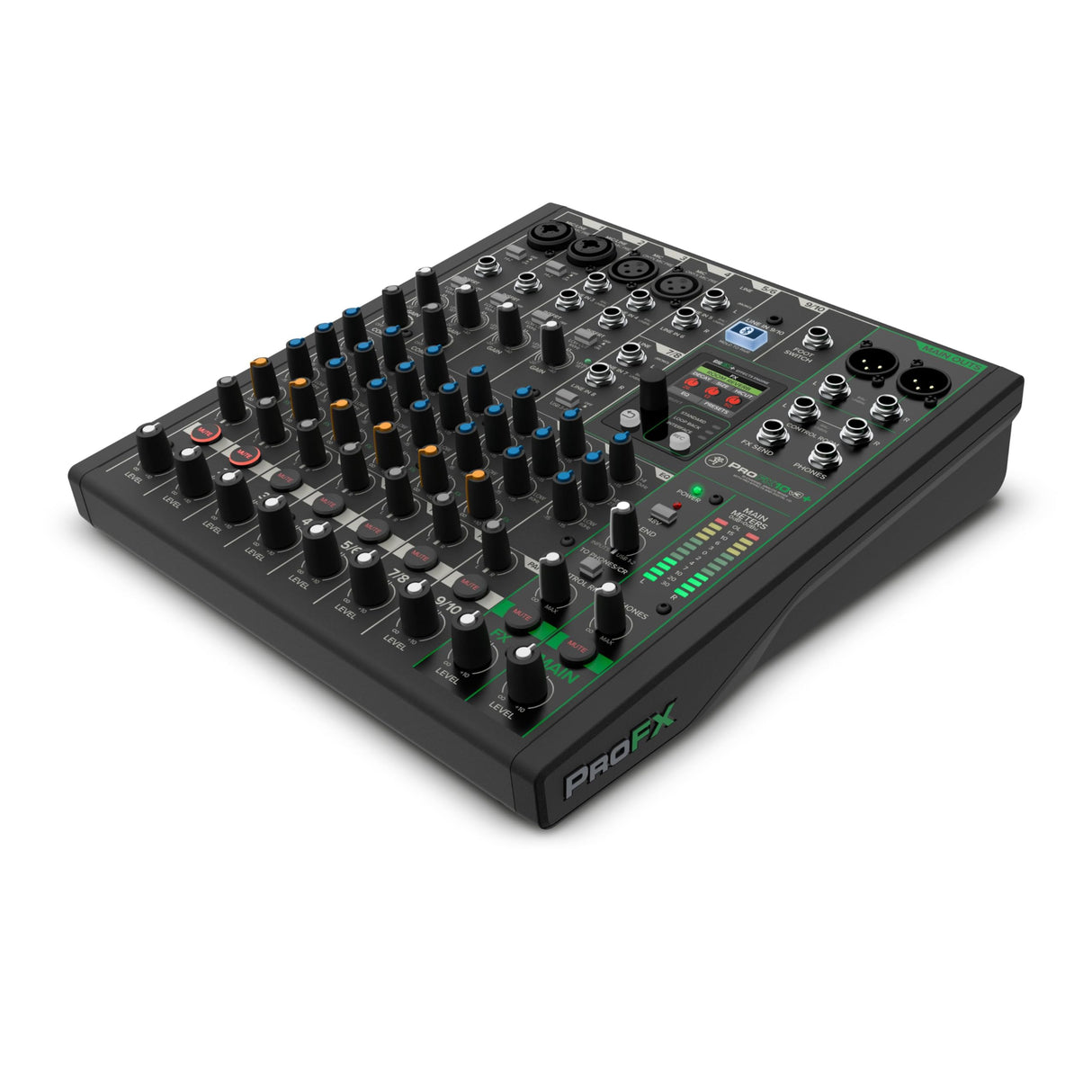 MACKIE ProFX10v3+ Mezclador Analógico de 10 Canales con Efectos Mejorados, Modos de Grabación USB y Bluetooth