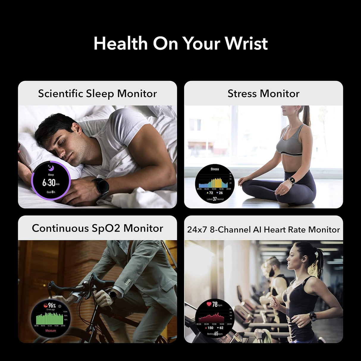 Honor Watch GS 3, Reloj Inteligente con Pantalla Táctil Amoled de 1,4 Pulgadas, Reloj de Fitness con Monitor de Frecuencia Cardíaca, Monitoreo del Sueño y del Oxígeno en Sangre para