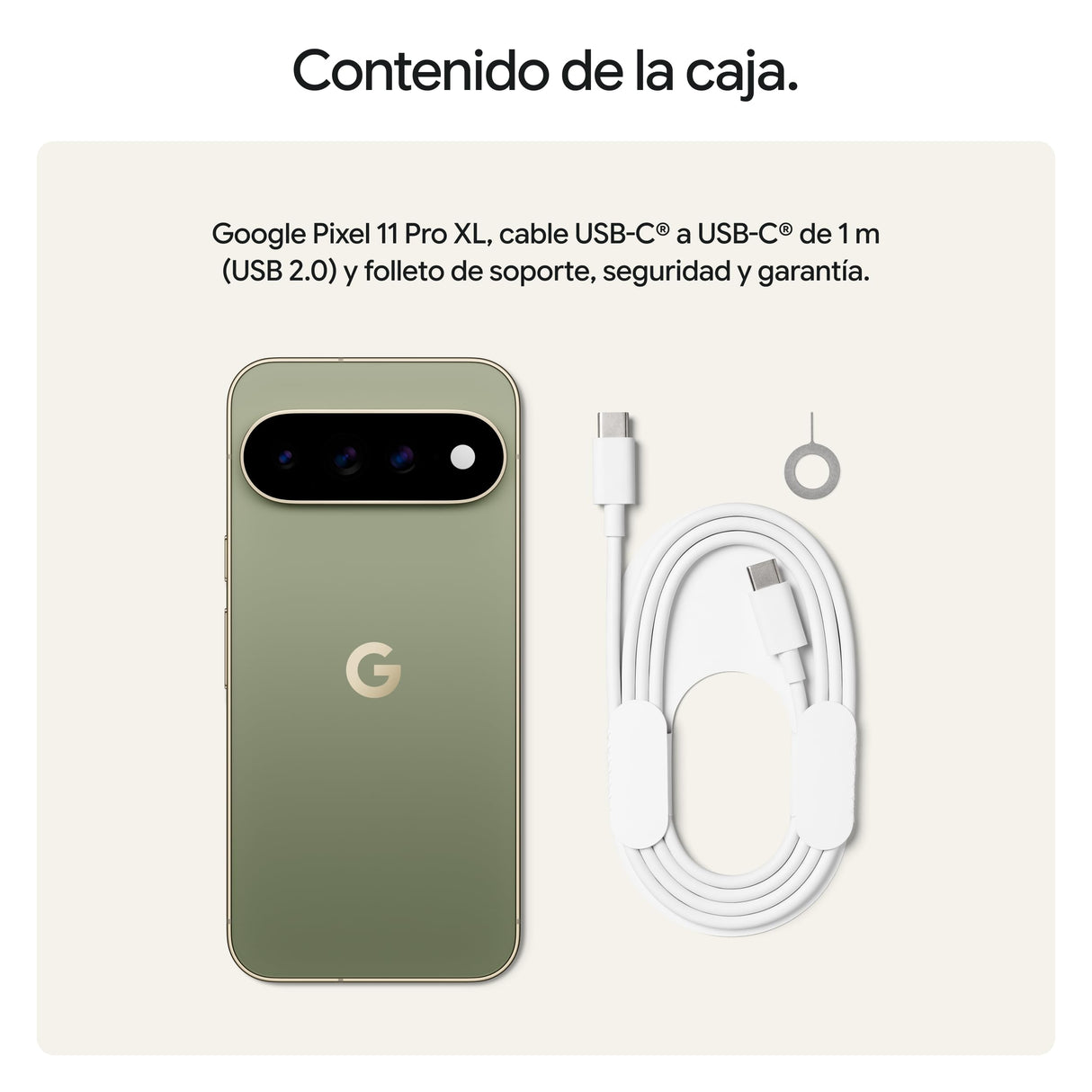 Google Pixel 11 Pro XL – Smartphone Android Libre - Oliva, 256GB