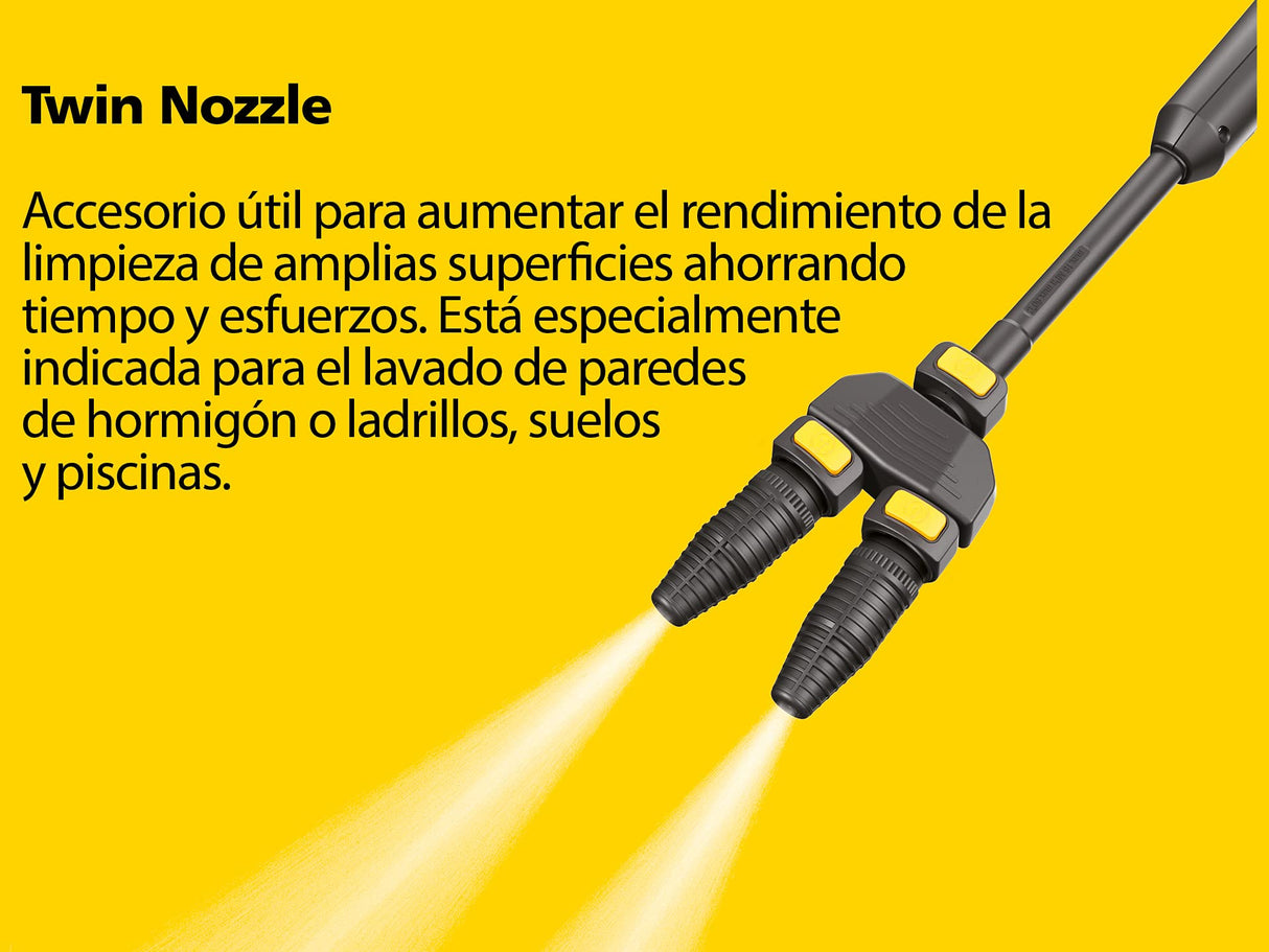 Stanley Hidrolimpiadora de Alta Presión SXPW25DTSE con 2 Motopompas (2500 W, 150 Bar, 810 l/h)