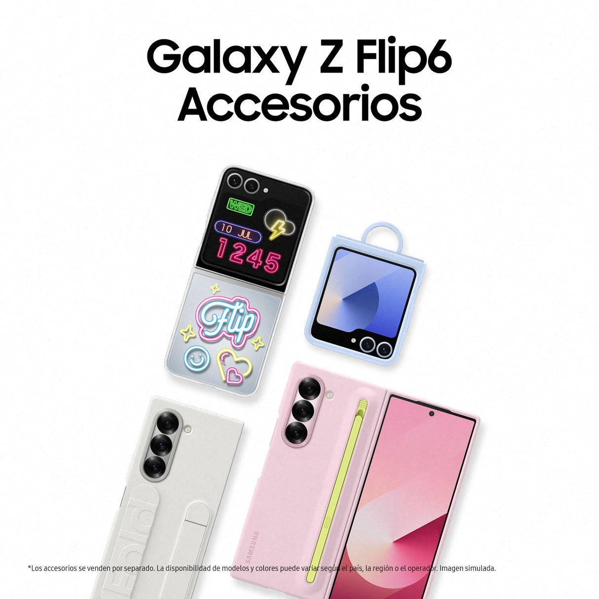 Samsung Galaxy Z Flip6 256 GB + Cargador - Teléfono Móvil con IA, Smartphone Android Libre, Cámara 50 MP, Amarillo (Versión Española)