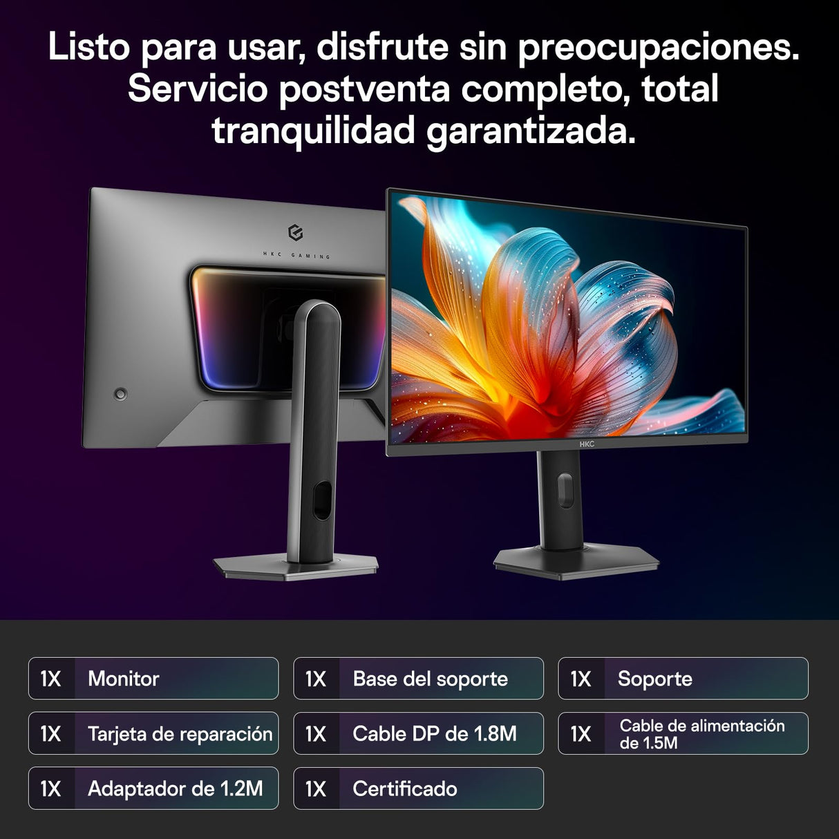 HKC Monitor OLED para Juegos de 27 Pulgadas, 240 Hz, QHD (2560 × 1440), 0,03 ms, HDR True Black 400, 99% DCI-P3, Eye Care, HDMI 2.1, DP 1.4, VESA 100 × 100, Ajuste de Altura e Inclinación, Gris