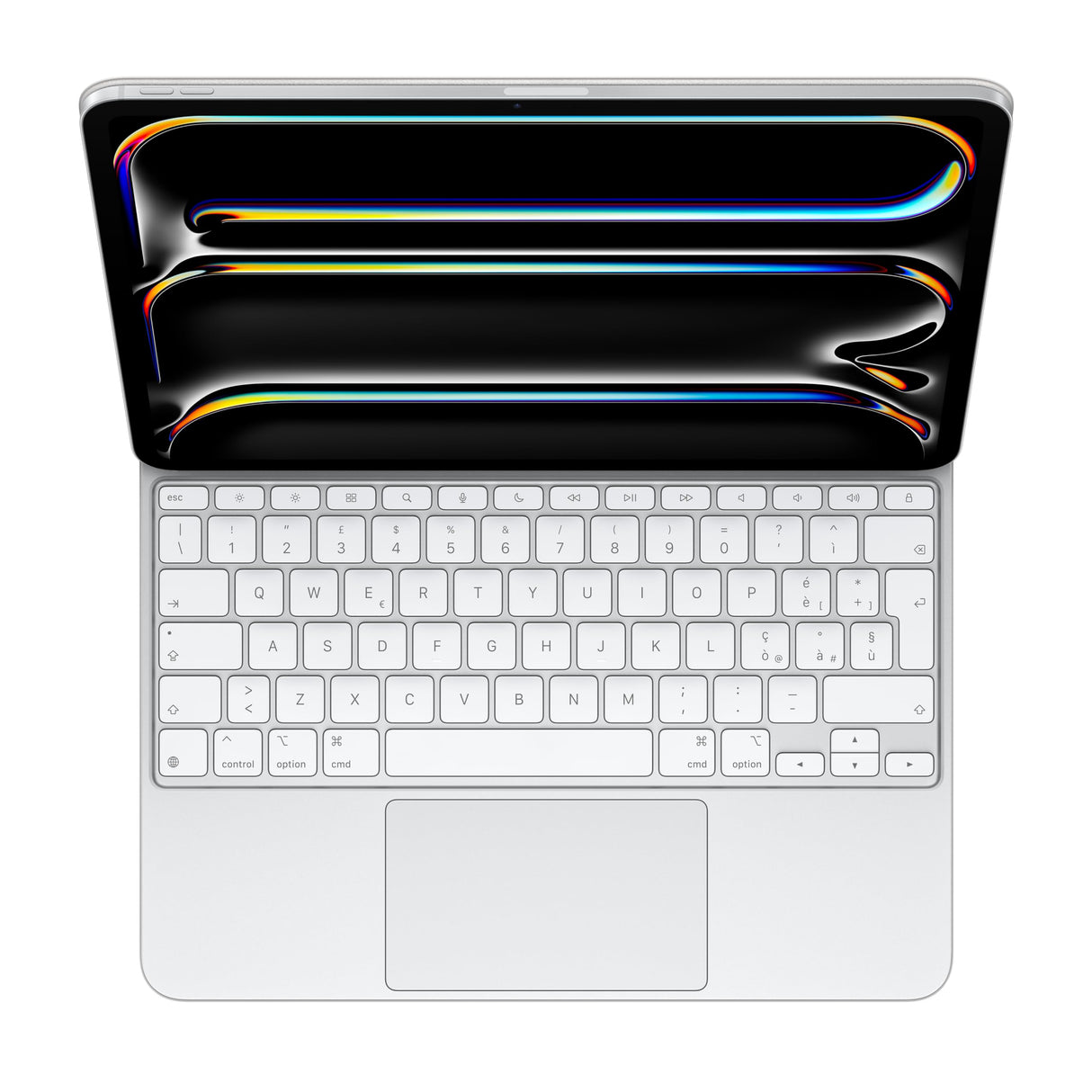 Apple Magic Keyboard para el iPad Pro de 13 Pulgadas (M4): Comodidad para Escribir, trackpad Integrado y Teclas de función, Italiano - Blanco