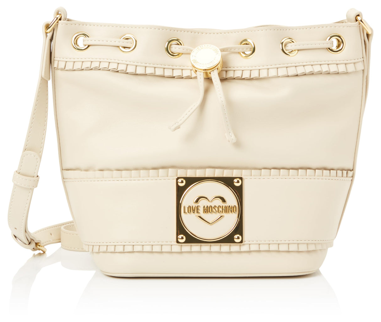 Love Moschino jc4276pp0i, Bolso de Hombro Mujer, Blanco Perla (Ral 1013), Talla única
