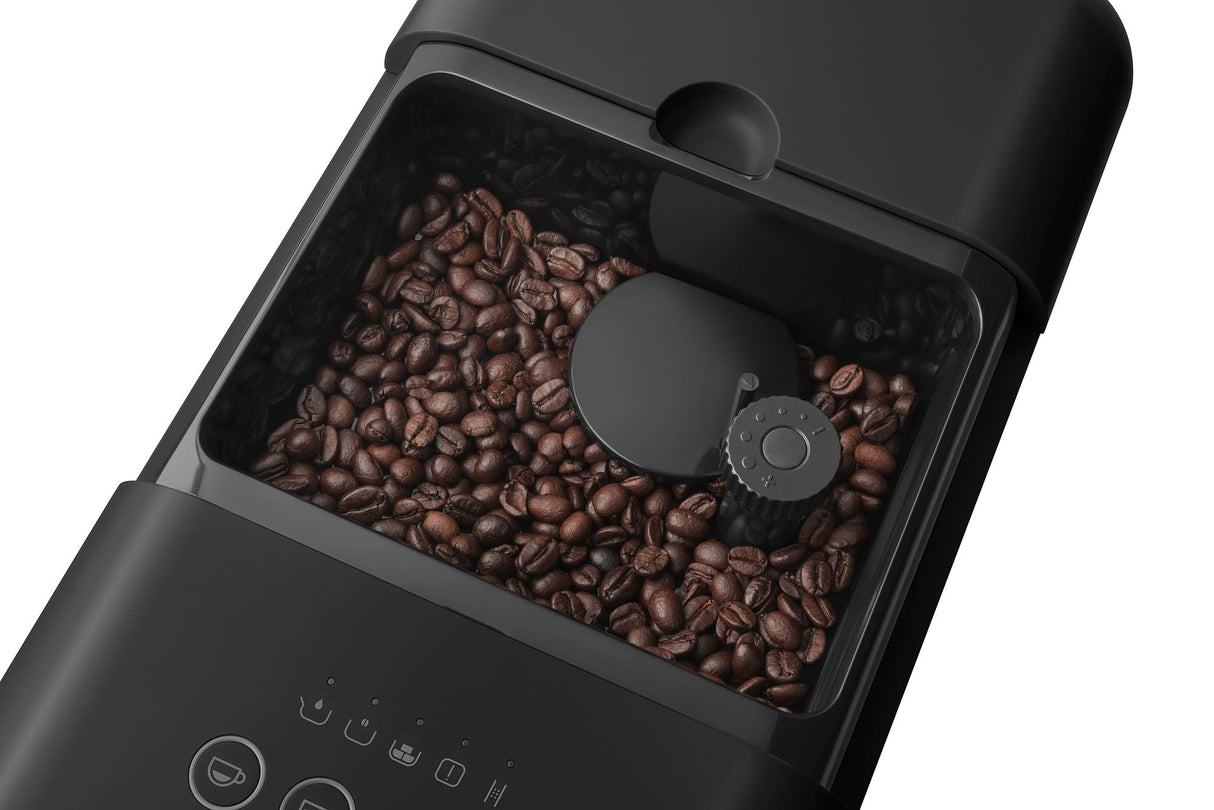 SMEG bcc01blmeu Cafetera automatica, 1350 W, 1.4 litros, Plastic, Black