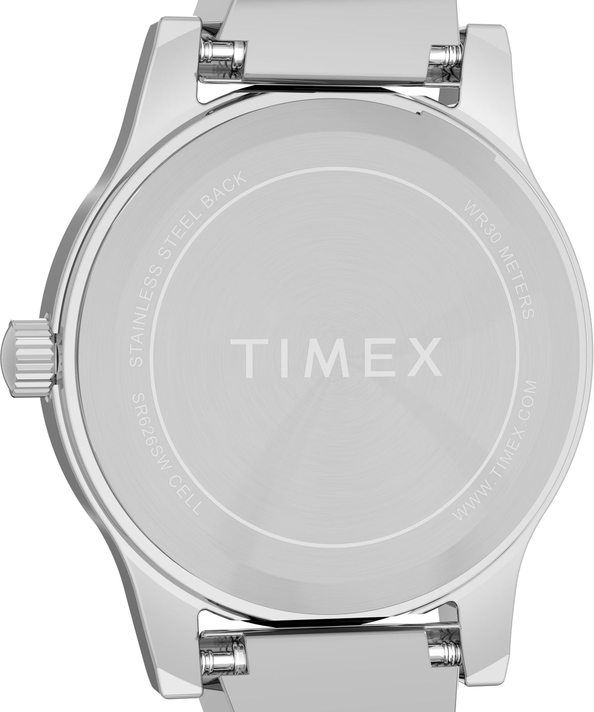 Timex Main Street TW2Y39400 - Reloj de Mujer 25 mm, Brazalete Extensible de Acero Inoxidable en Tono Plateado, Esfera Azul y Caja en Tono Plateado