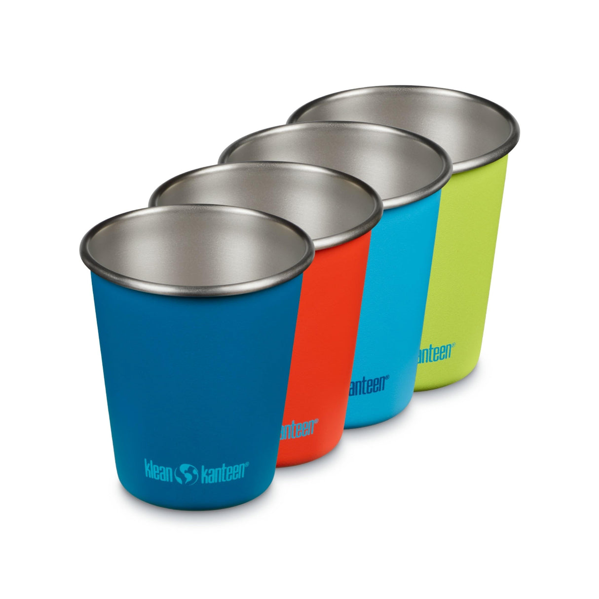 Klean Kanteen - Vaso de acero de 10 onzas, paquete de 4 colas de dragón