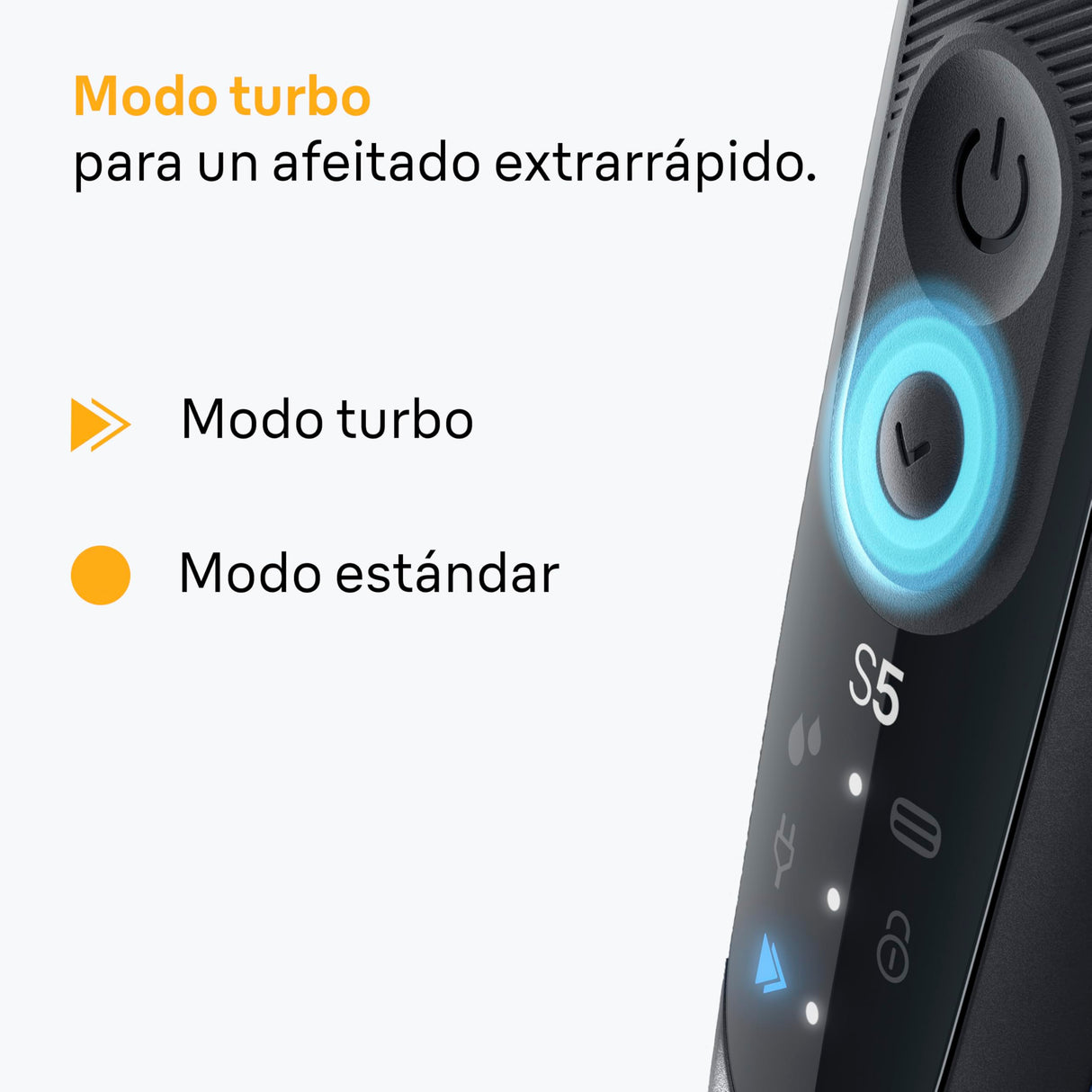 Braun Afeitadora Eléctrica Hombre Series 5, Máquina De Afeitar Barba En Seco Y En Mojado, 2 Modos De Afeitado, 50 Min De Uso, Cabezal De Recortadora Corporal, Estuche De Viaje, 52-B1600S, Azul