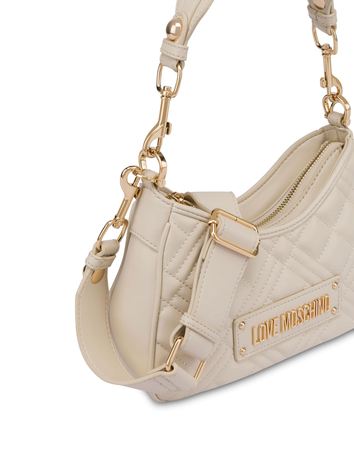 Love Moschino Jc4152pp1mla0110, Bolso de Hombro Mujeres, Blanco Perla (ral 1013), Talla única