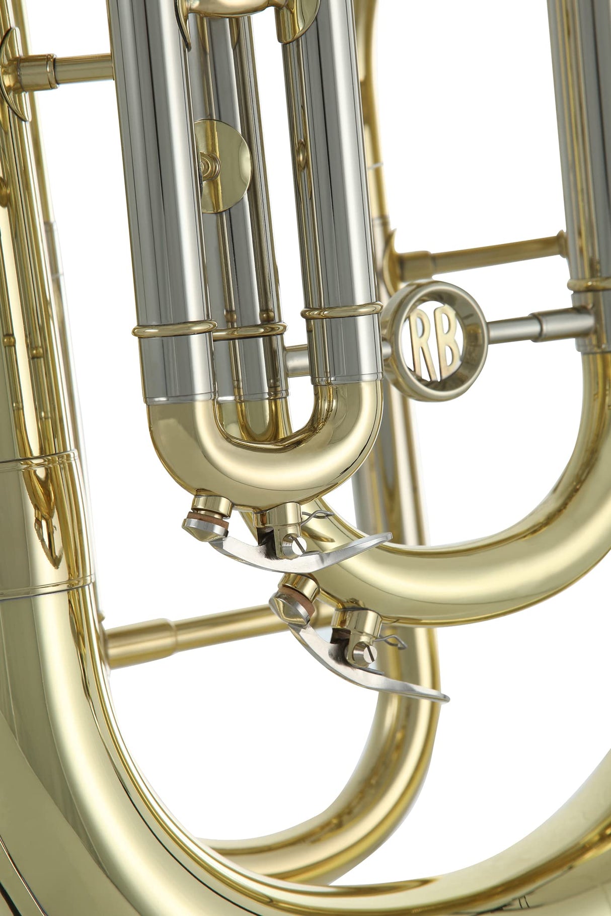 Roy Benson Bb-Euphonium EP-303 (Instrumento de viento profesional, con tudel de latón dorado, correderas exteriores de alpaca, válvulas de acero inoxidable, con estuche de forma cómoda)