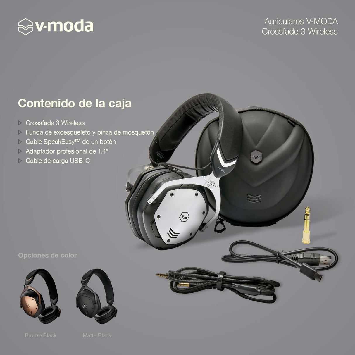 V-MODA CROSSFADE 3 WIRELESS & WIRED OVER-EAR HEADPHONES. Favored by the World’s Top DJs. Punchy Sound, Tuned for Club Energy & Excitement. Mobile Editor App. Customize with Interchangeable Shields.