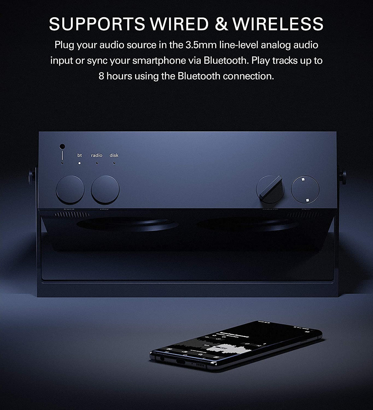 Teenage Engineering OB–4 Altavoz estéreo portátil inalámbrico con Bluetooth, radio FM, bacteria recargable y duradera con una duración de 40 horas, negro