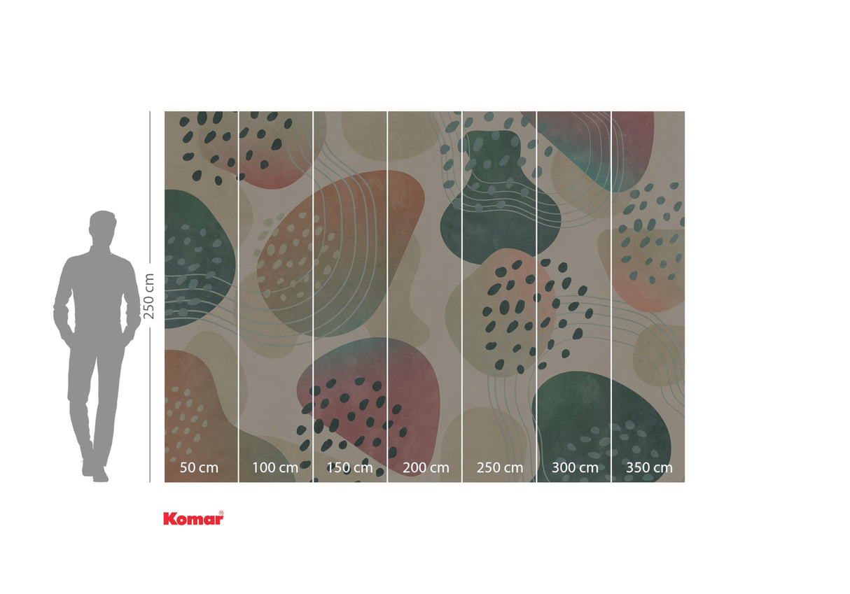 Komar Papel pintado fotográfico de fieltro Bohorama – Tamaño 350 x 250 cm – Papel pintado, decoración de pared, salón, dormitorio, oficina