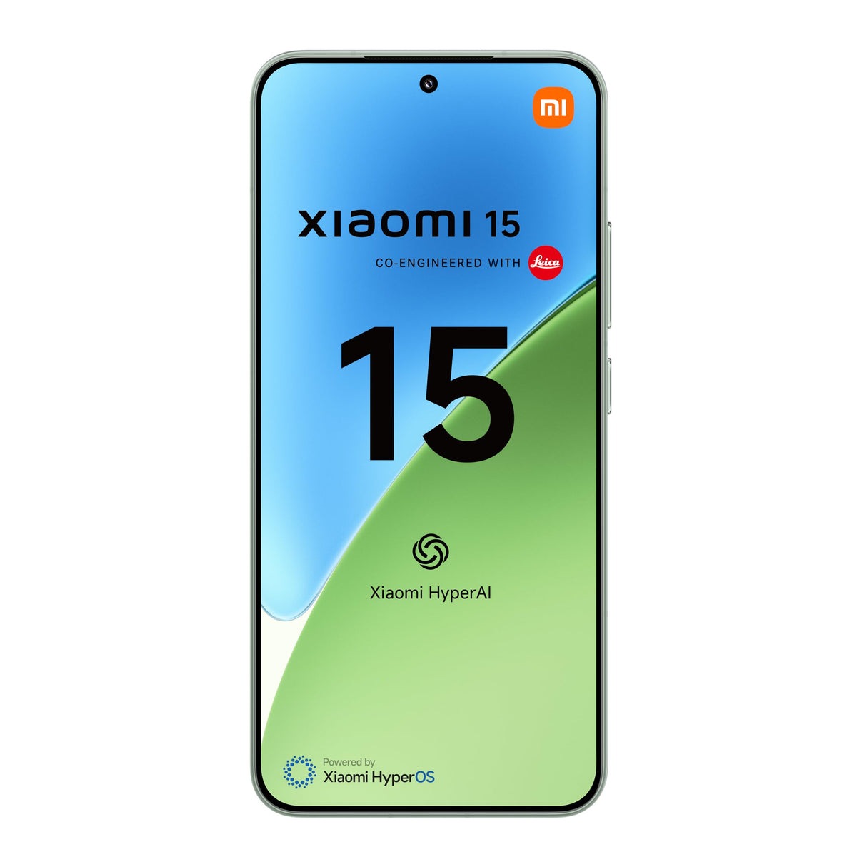 Xiaomi 15 - Smartphone de 12+512GB, Lente óptica Leica Summilux, Snapdragon 8 Elite, Pantalla AMOLED CrystalRes de 6,36" de 120 Hz, HyperCharge de 90W, Cargador no Incluido, Verde (Versión ES)