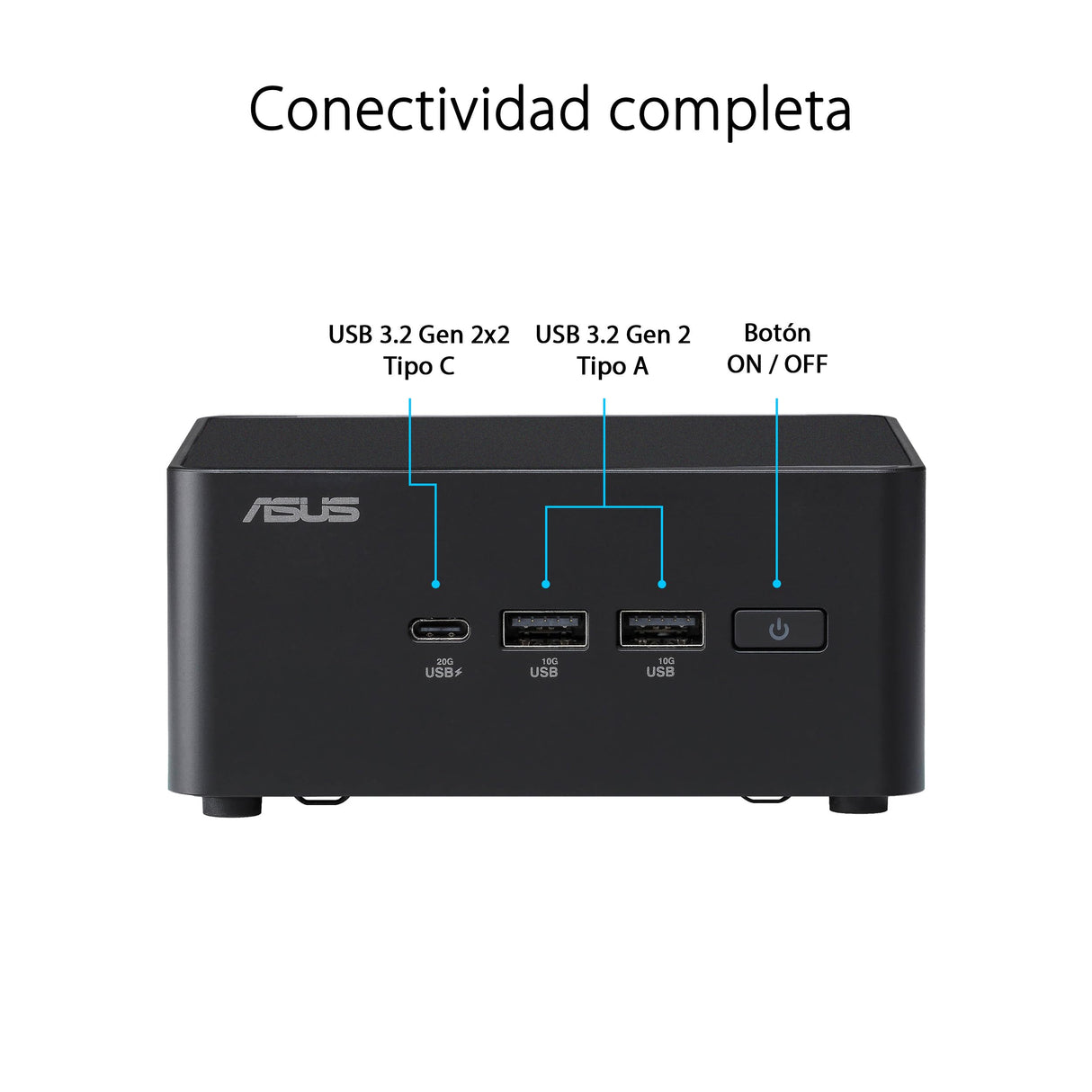 ASUS NUC 14 Pro Mini PC Comercial con IA, Procesador Intel Core Ultra 7 155H, Intel ARC Graphics, 32GB RAM DDR5 (2x16), 1TB SSD, Windows 11 Pro, Cable de alimentación Incluido, Negro