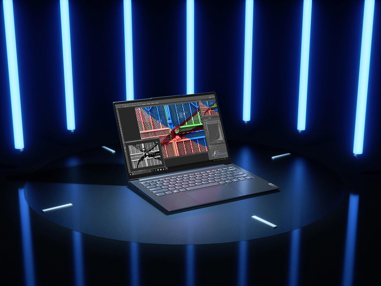 Lenovo Yoga Slim 7 Pro - Ordenador Portátil 14" 2.8K OLED 90Hz (AMD Ryzen 7 5800H,16GB RAM,512GB SSD,AMD Radeon Graphics,Windows 11 Home) Gris, Teclado QWERTY Portugués (82N50074PG)