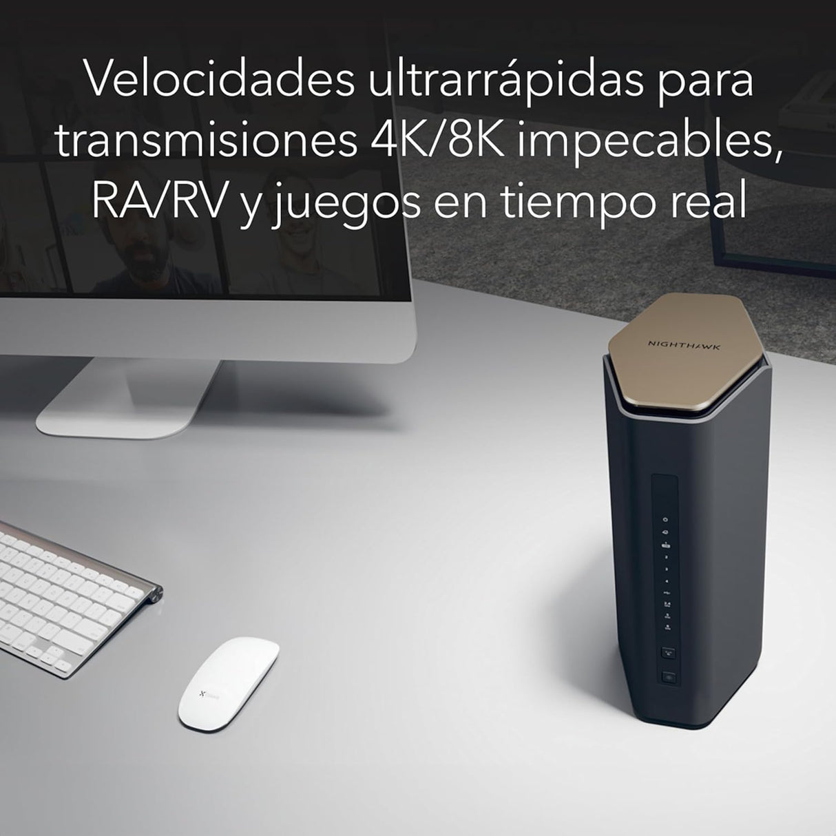 NETGEAR Nighthawk WiFi Router 7 Router | Tri-Band | Security Features, BE18000 Wireless Speed | 10 Gig Internet Port - Covers up to 250 m², 150 Devices (RS600)