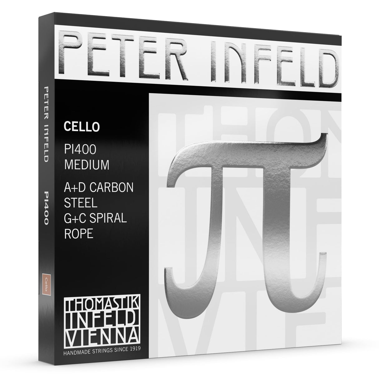 Thomastik Peter Infeld PI400 - Juego de cuerdas para violonchelo 4/4 (tamaño mediano)