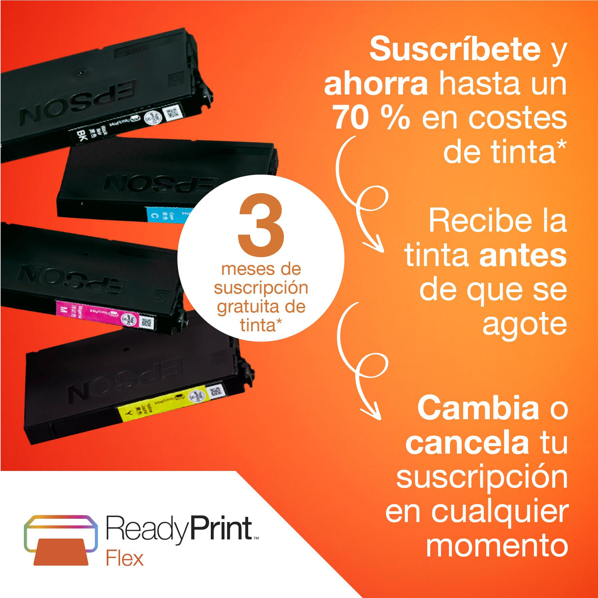 Impresora de inyección de tinta multifunción Expression XP-2200 A4 con conectividad inalámbrica y 3 meses gratis de suscripción ReadyPrint Flex*