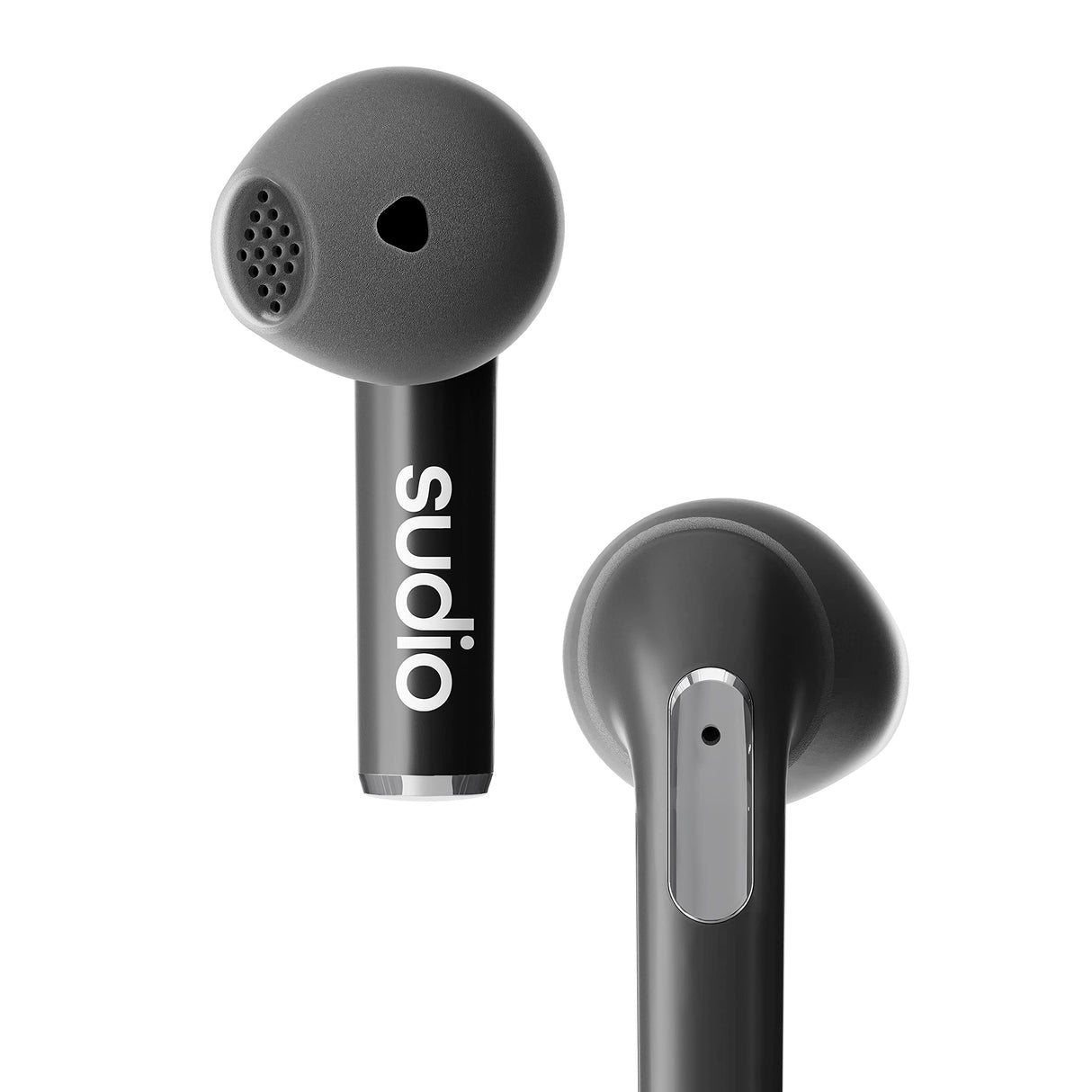 Sudio N2 Midnight Black - True Wireless Bluetooth Open Earbuds,Multipoint-Connection,Micrófono Integrado para Llamadas, 30 Horas de batería con Funda de Carga, IPX4 Resistente al Agua, USB-C y Carga