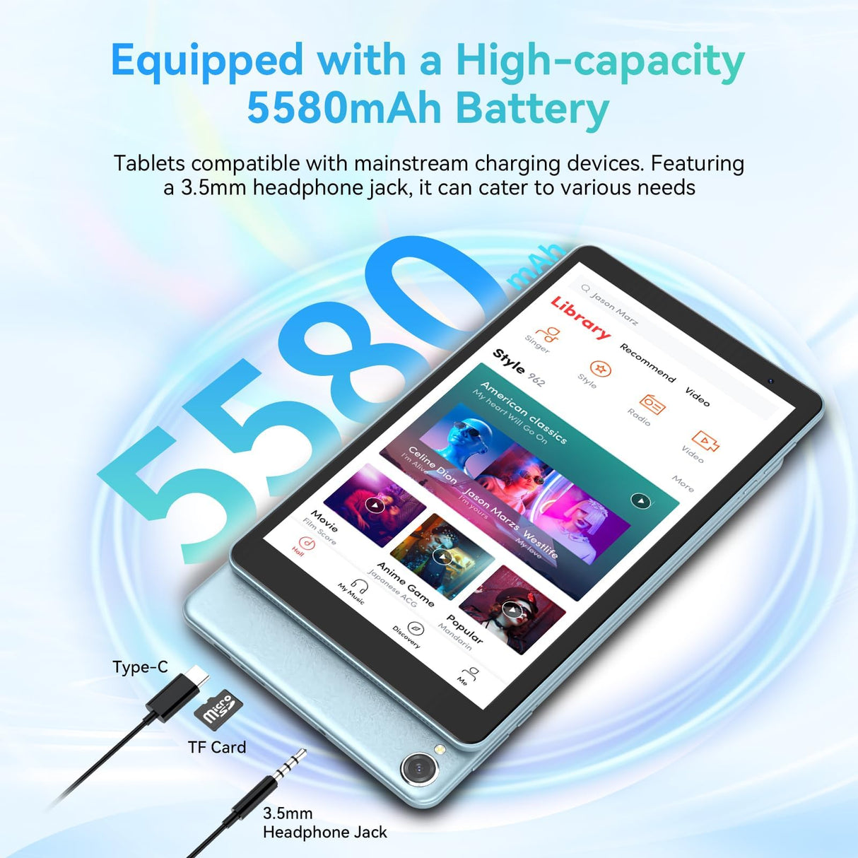 Blackview Tablet Tab 50 8" 4 GB RAM 128 GB Azul