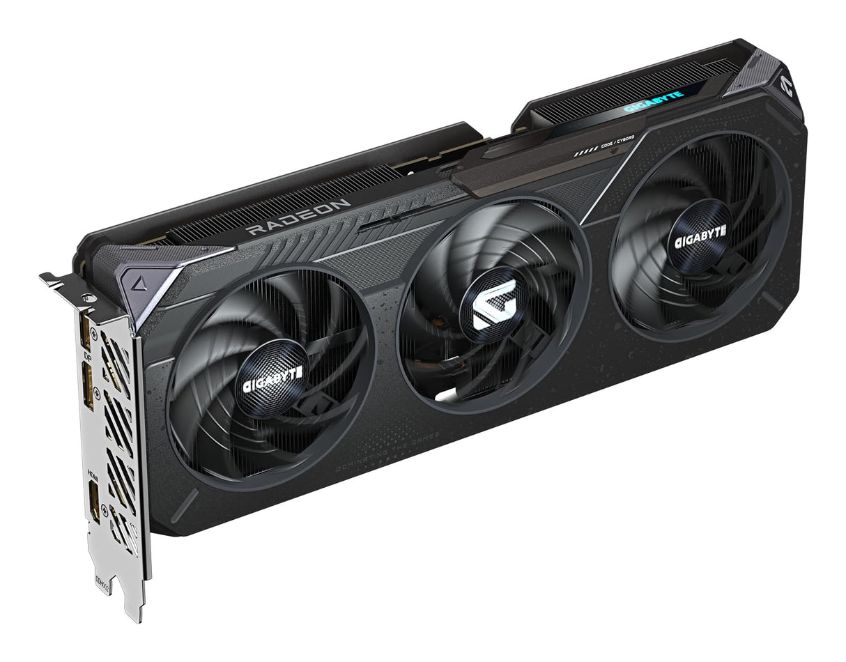 Gigabyte Radeon RX 9060 XT Gaming OC 16G Tarjeta Gráfica - 16GB GDDR6, 128bit, PCI-E 5.0, 3320 MHz Frecuencia del núcleo, 2 x DisplayPort, 1 x HDMI, GV-R9060XTGAMING OC-16GD