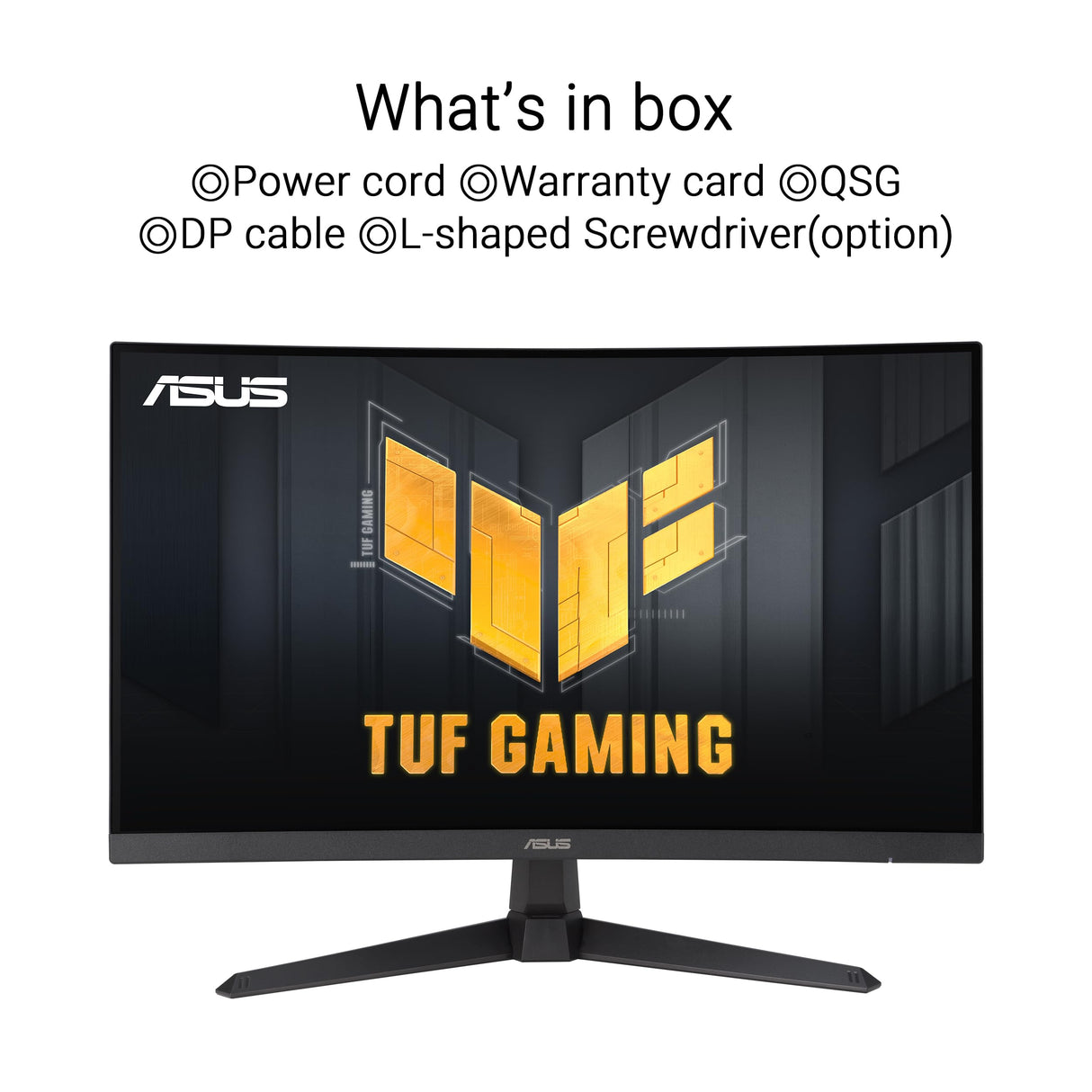 ASUS TUF Gaming VG27VQ3B - Monitor Gaming de 27 Pulgadas Full HD, Curvo, 180 Hz, ELMB Sync, FreeSync, 1 ms de Tiempo de Respuesta, 90% DCI-P3, DisplayWidget Center
