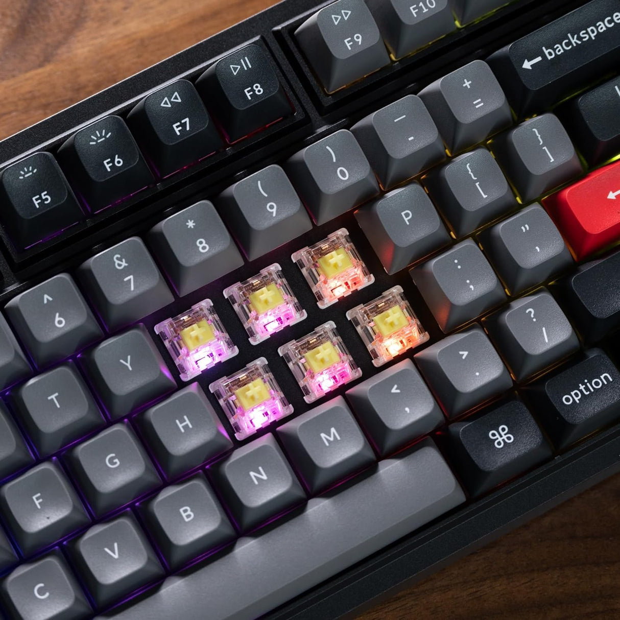 Q3 Pro (schwarz/blaugrau, DE-Layout, Keychron K Pro Banana, Hot-Swap, Aluminiumrahmen, RGB)
