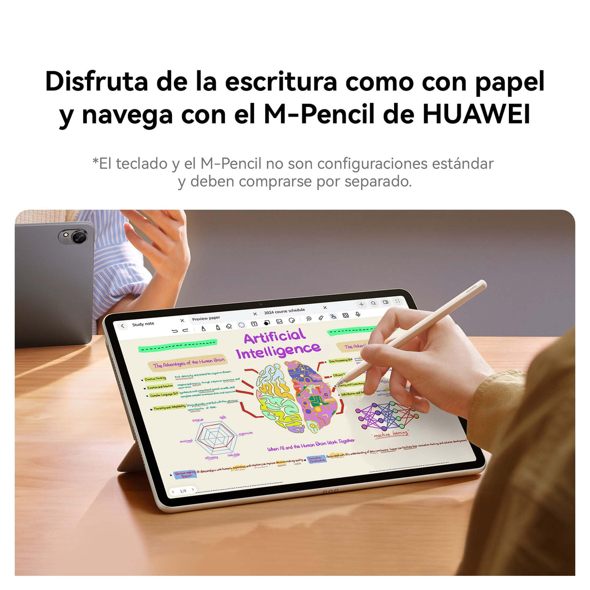HUAWEI MatePad 11,5″S Tabletas+Teclado + M-Pencil, Pantalla PaperMatte de 11,5 Pulgadas 2.8K, Alta Frecuencia de Actualización de 144 Hz, 8GB+256GB, Notes, GoPaint