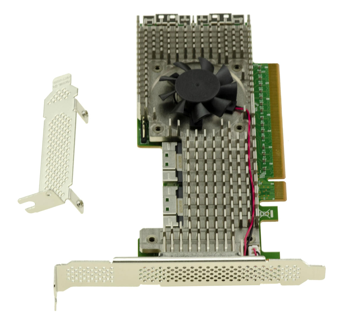 KALEA-INFORMATIQUE Tarjeta controladora Switch PCIe 4.0 con 4 Puertos SFF-8654 8i para controlar hasta 8 SSD NVMe M2 M3 U2 U3 o Placas PCIe añadidas, chipset Broadcom PEX88048.