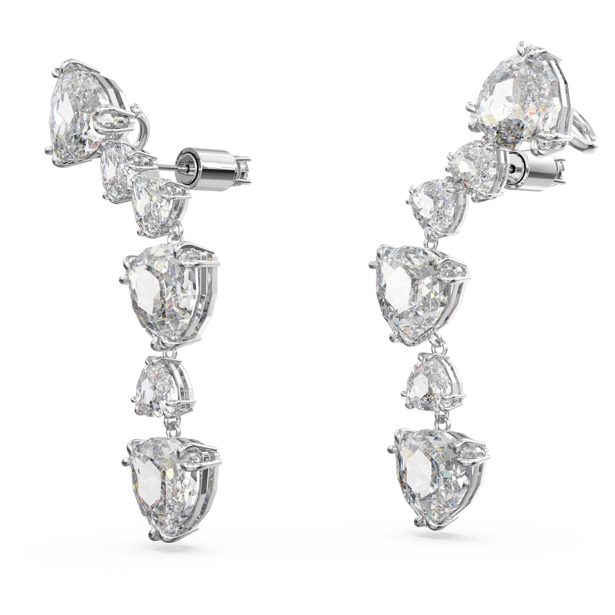 Swarovski Pendientes Ear Cuff para Mujer, con Baño de Rodio, Cristal Swarovski, Colección Mesmera de Swarovski