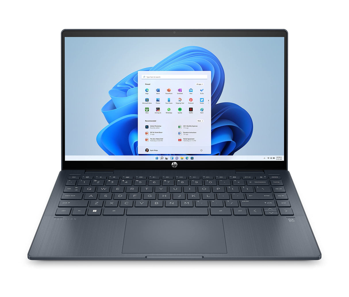 HP Pavilion x360 14-ek2004ns - Ordenador portátil de 14" Full HD (Intel Core 7, 16GB RAM, 512GB SSD, Intel Iris Xe Graphics, Windows 11 Home) Silver - Teclado QWERTY Español