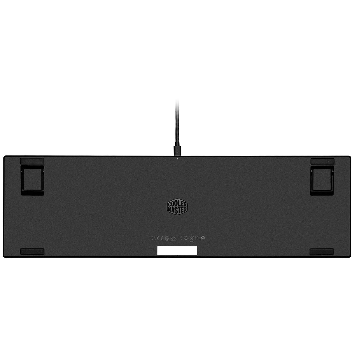 Cooler Master Teclado mecánico SK652 para Juegos, retroiluminación RGB, Control sobre la Marcha, Aluminio Cepillado, diseño alemán QWERTZ/Teclas Rojas
