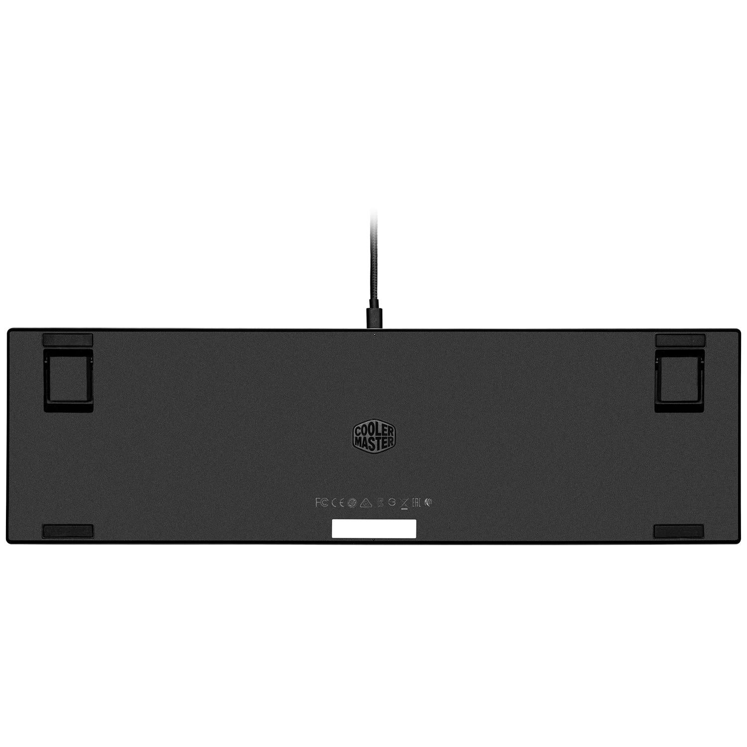Cooler Master Teclado mecánico SK652 para Juegos, retroiluminación RGB, Control sobre la Marcha, Aluminio Cepillado, diseño alemán QWERTZ/Teclas Rojas