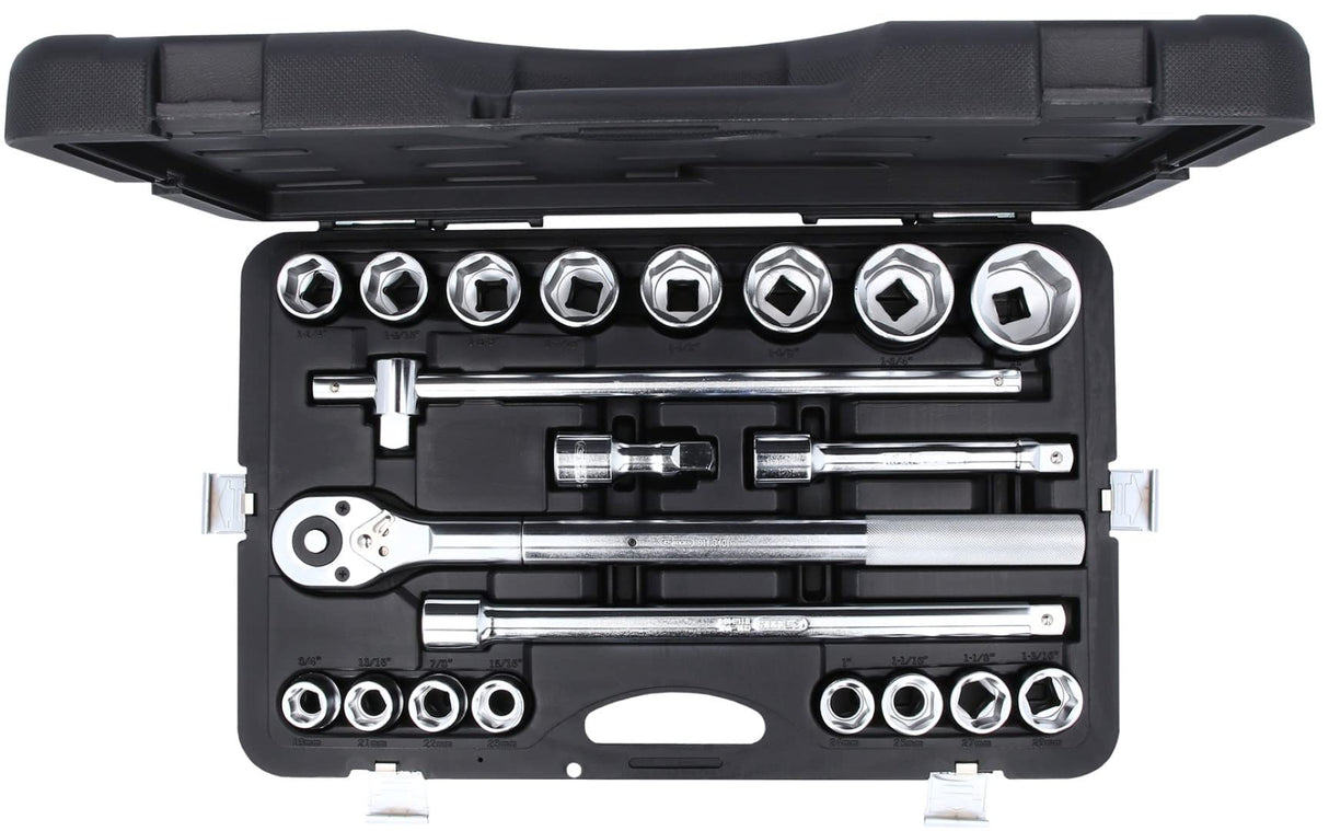 KS Tools 911.0721 3/4" Juego de llaves de vaso 21 pzs.