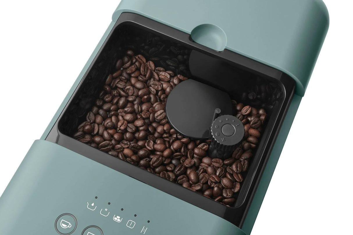 SMEG BCC02EGMEU Cafetera automática con Boquilla para espumar Leche, Plastic, Emerald Green-Matt