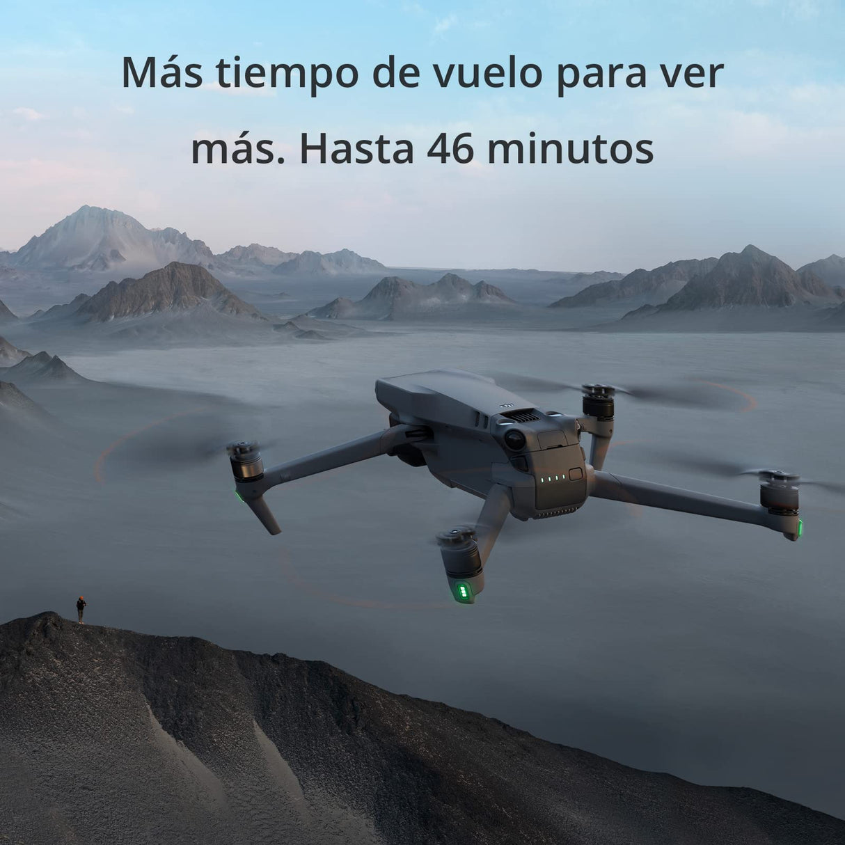 DJI Mavic 3 Fly More Combo - Dron cámara con cámara Hasselblad CMOS 4/3, vídeo 5.1K, detección de obstáculos omnidireccional, 46 min de vuelo, transm. Color GrisCertificado C1