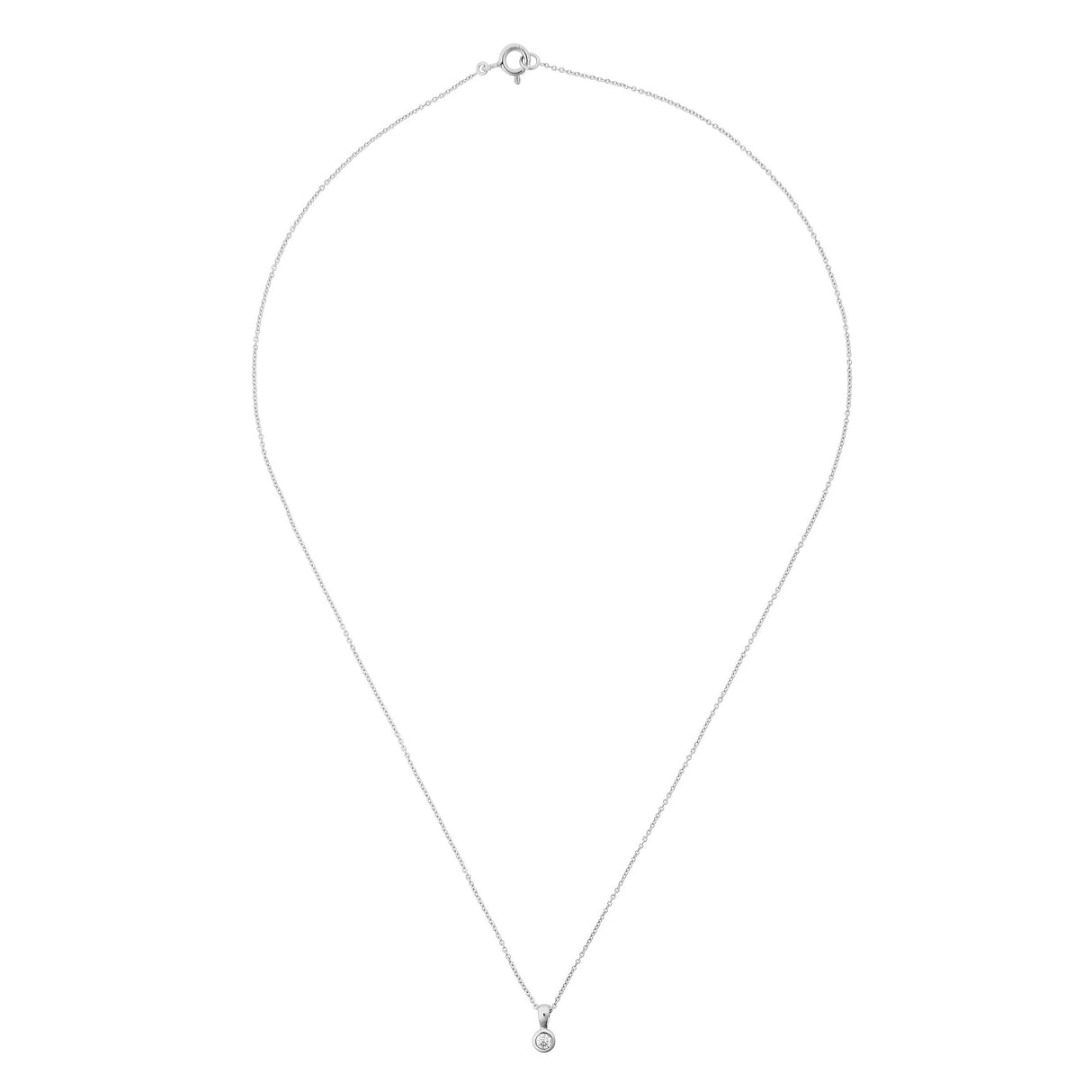 Orphelia Collar con colgante Mujer oro blanco - KD-2030