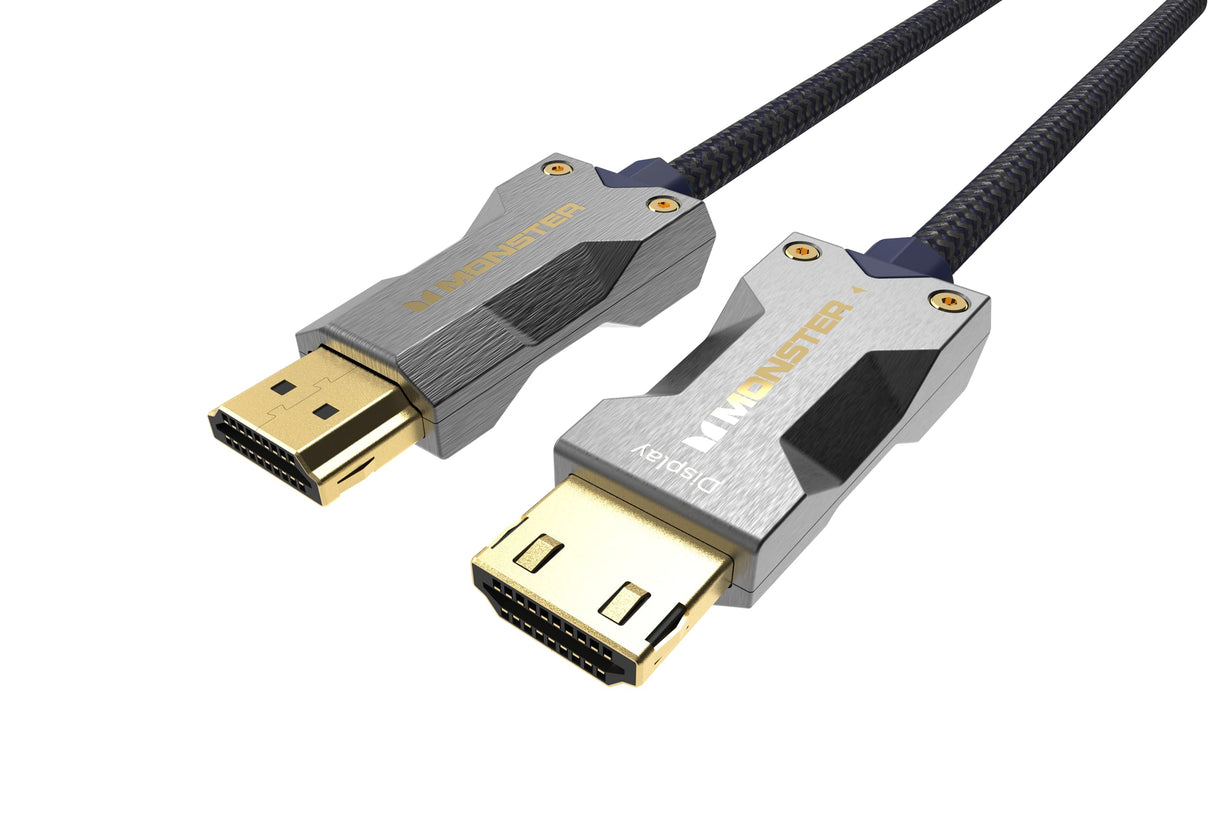 Monster Cable HDMI M3000 de 15 m, cable HDMI 8K, certificado AOC Premium 2.1, cable HDMI de ultra alta velocidad 48 Gbps, 8K a 60Hz, 4K a 120Hz, HDR, eArc, conectores dorados, cable de TV, compatible
