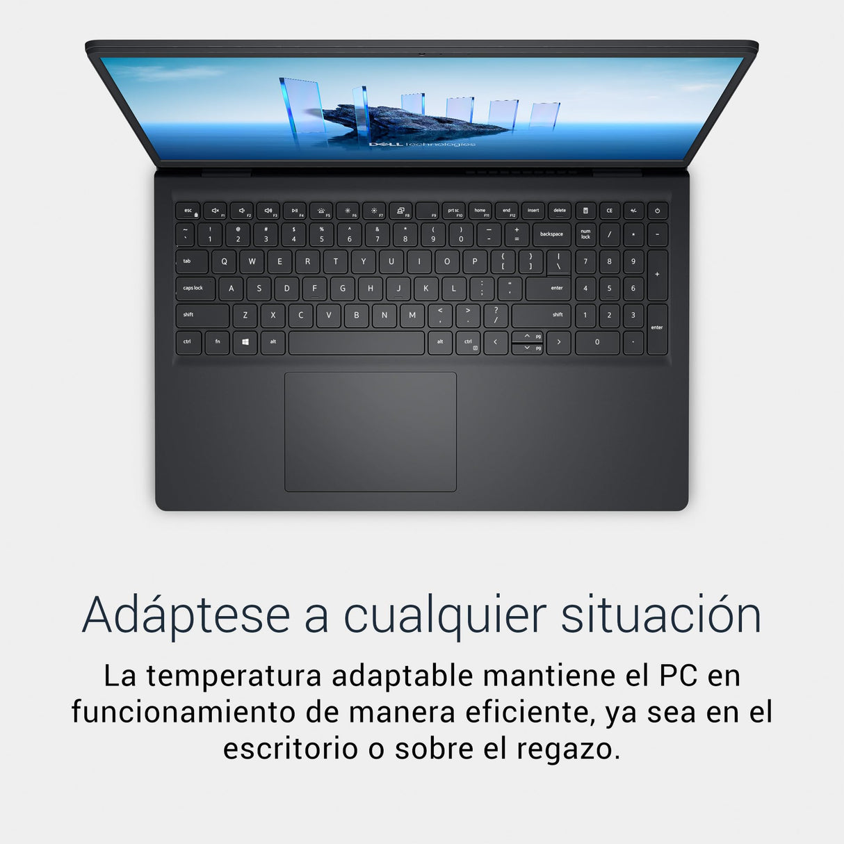 Dell 15 Ordenador Portátil DC15250 15.6" FHD 120Hz, Intel Core i3-1300U, 8GB RAM DDR4, 512GB SSD, Intel UHD, Windows 11 Home, Teclado retroiluminado QWERTY Español – Negro Carbón